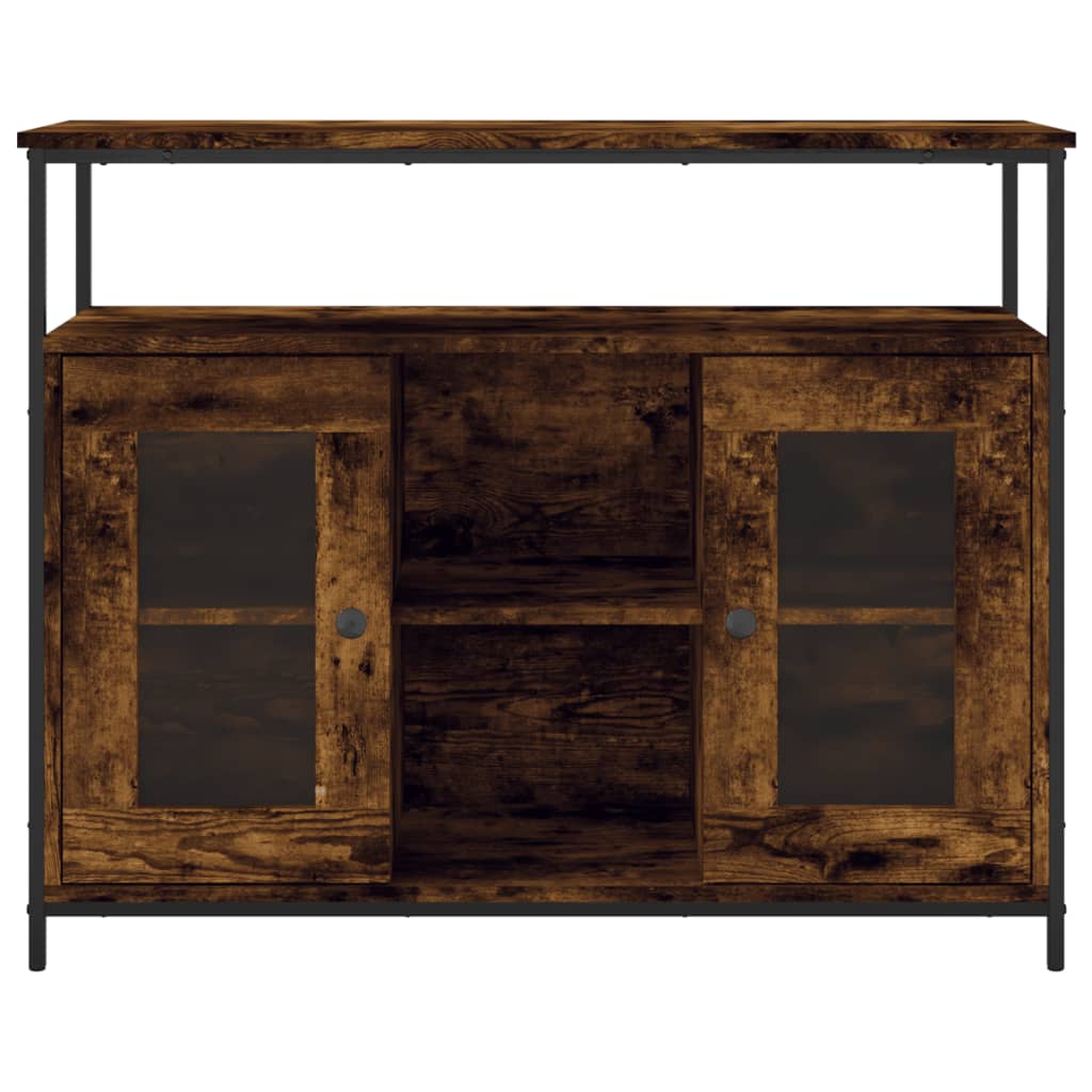 Servantă, stejar fumuriu, 100x35x80 cm, lemn prelucrat GartenMobel Dekor