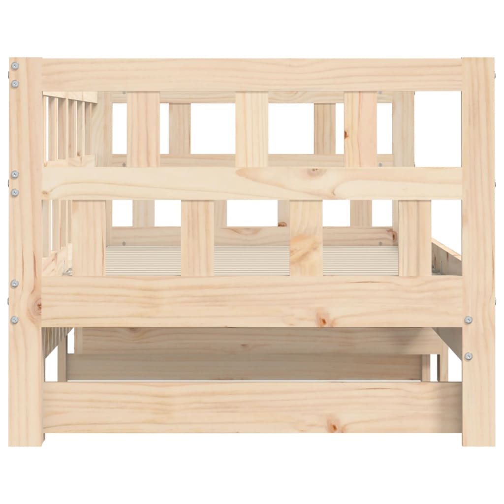 Pat de zi cu extensie, 80x200 cm, lemn masiv de pin GartenMobel Dekor