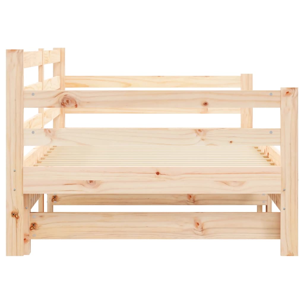 Pat de zi cu extensie, 90x200 cm, lemn masiv de pin GartenMobel Dekor