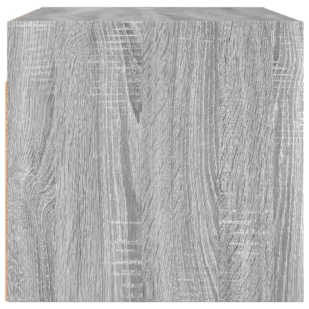 Dulap de perete cu uși din sticlă, gri sonoma, 68,5x37x35 cm GartenMobel Dekor