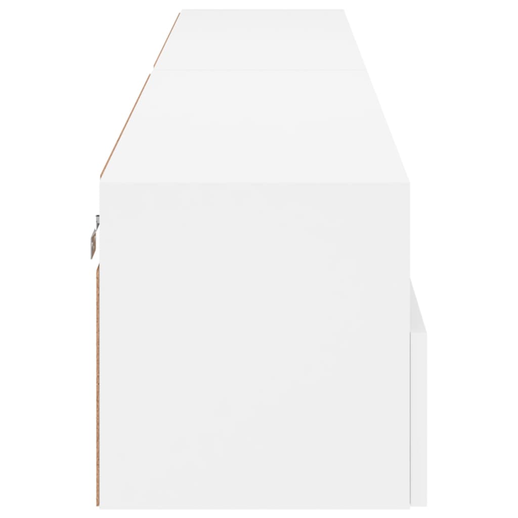 Dulapuri TV de perete 2 buc. alb 100x30x30 cm lemn compozit GartenMobel Dekor