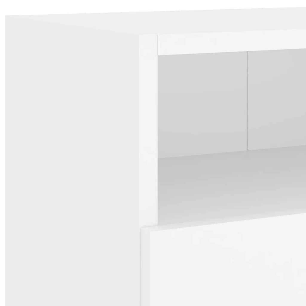 Dulapuri TV de perete 2 buc. alb 100x30x30 cm lemn compozit GartenMobel Dekor