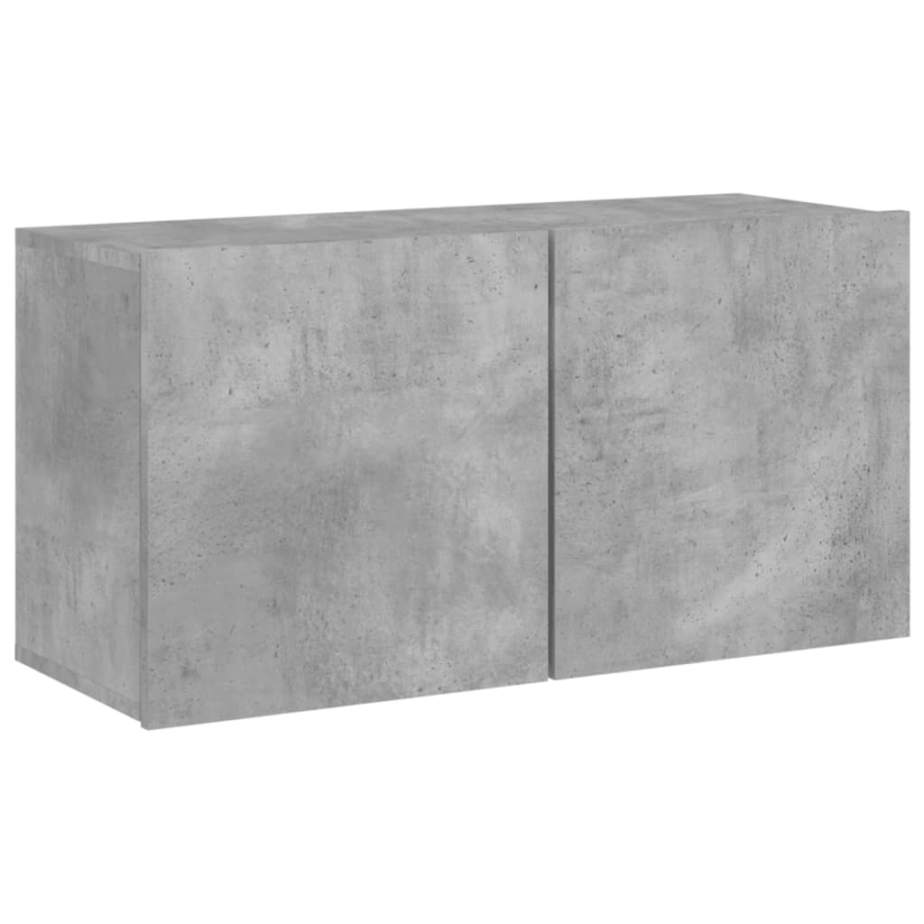 Comodă TV de perete, gri beton, 80x30x41 cm GartenMobel Dekor