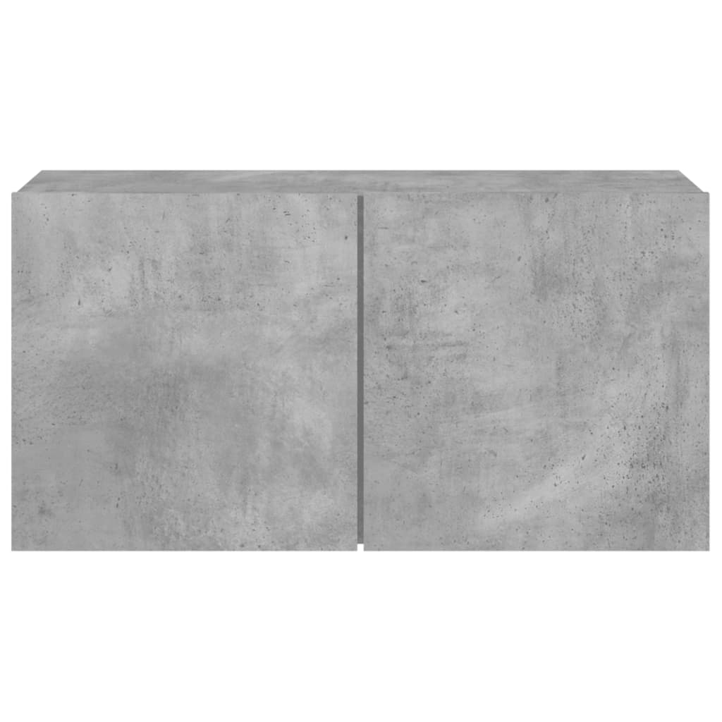 Comodă TV de perete, gri beton, 80x30x41 cm GartenMobel Dekor