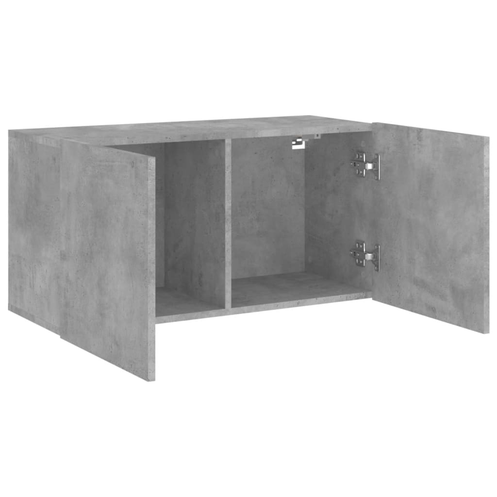 Comodă TV de perete, gri beton, 80x30x41 cm GartenMobel Dekor