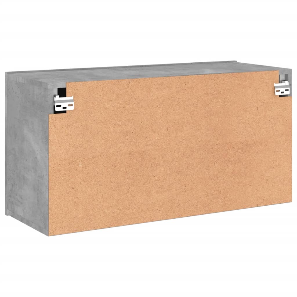 Comodă TV de perete, gri beton, 80x30x41 cm GartenMobel Dekor