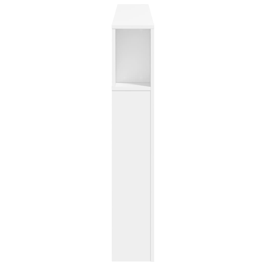 Tăblie de pat cu LED, alb, 160x18,5x103,5 cm, lemn GartenMobel Dekor