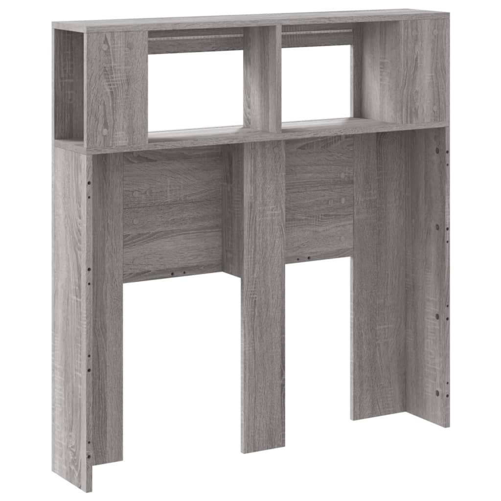 Tăblie de pat cu LED, gri sonoma, 100x18,5x103,5 cm, lemn GartenMobel Dekor