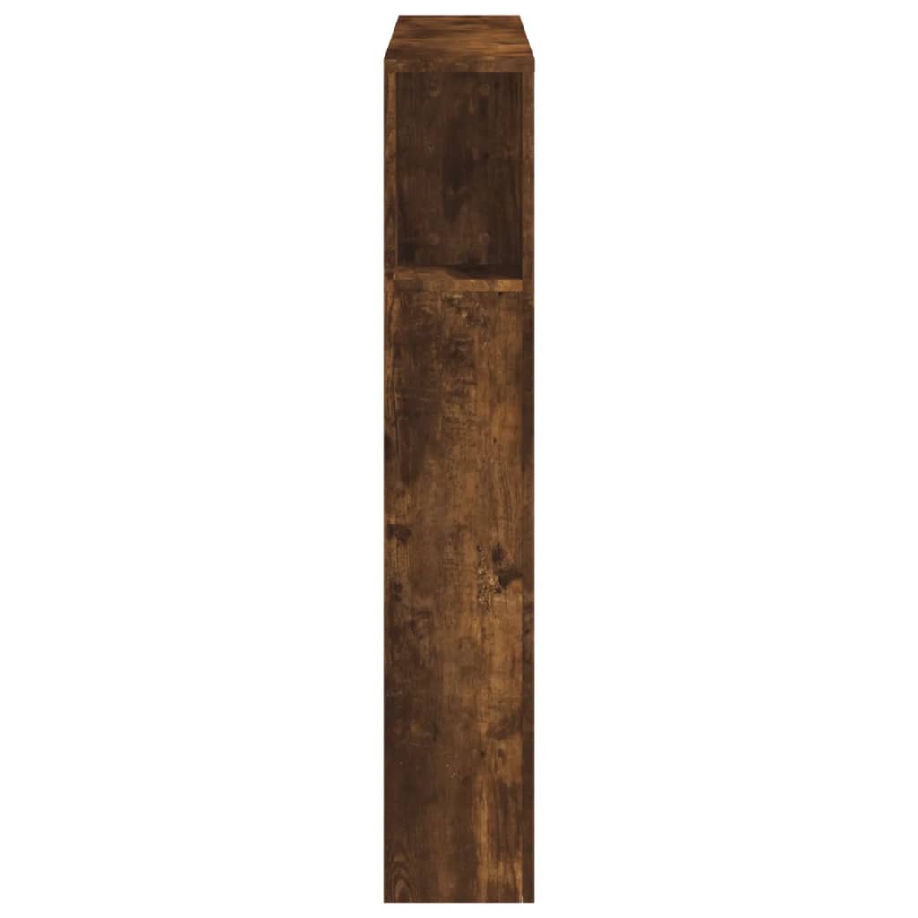 Tăblie de pat cu LED, stejar fumuriu, 100x18,5x103,5 cm, lemn GartenMobel Dekor