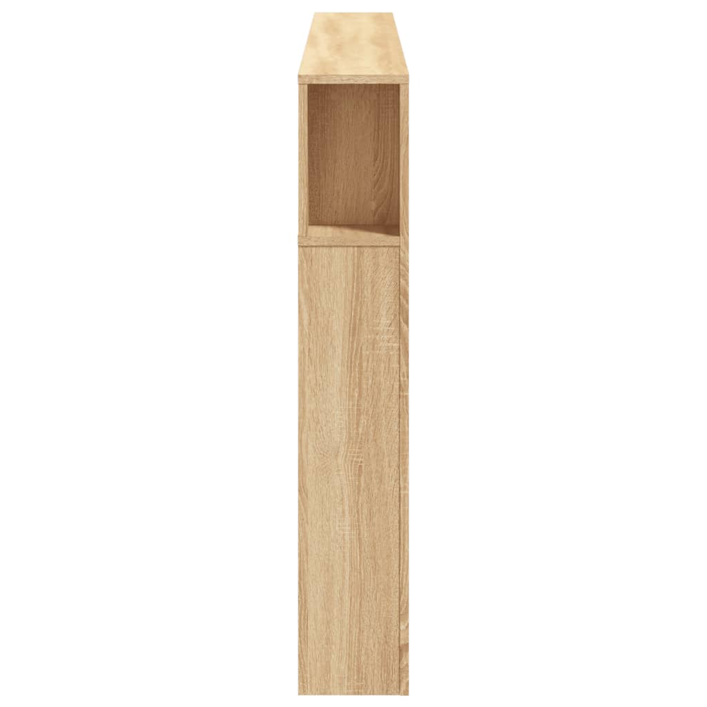 Tăblie de pat cu LED, stejar sonoma, 180x18,5x103,5 cm, lemn GartenMobel Dekor