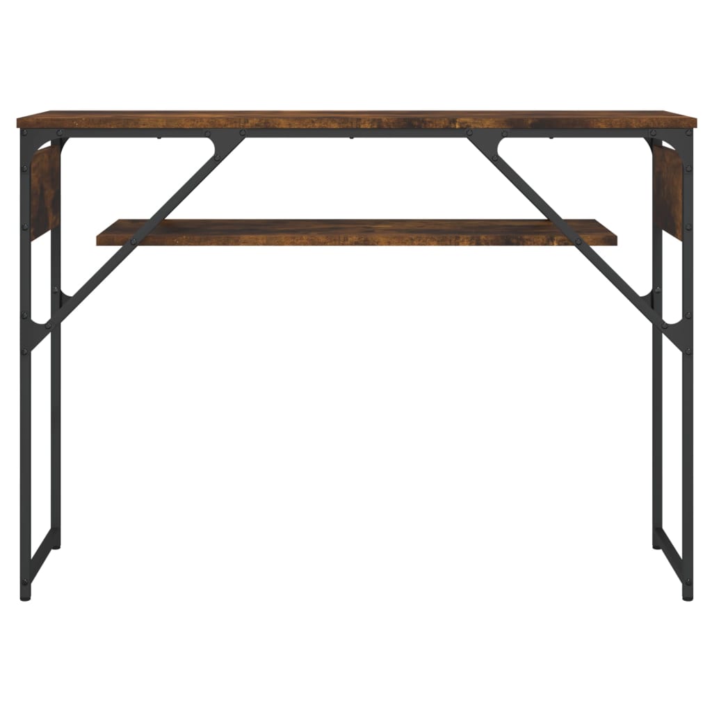 Măsuță consolă cu raft stejar afumat 105x30x75cm lemn prelucrat GartenMobel Dekor