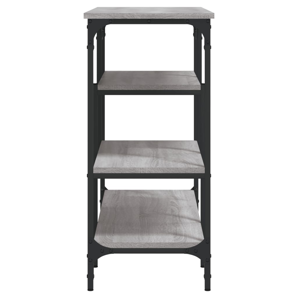 Măsuță consolă cu rafturi, gri sonoma, 100x35x75 cm GartenMobel Dekor