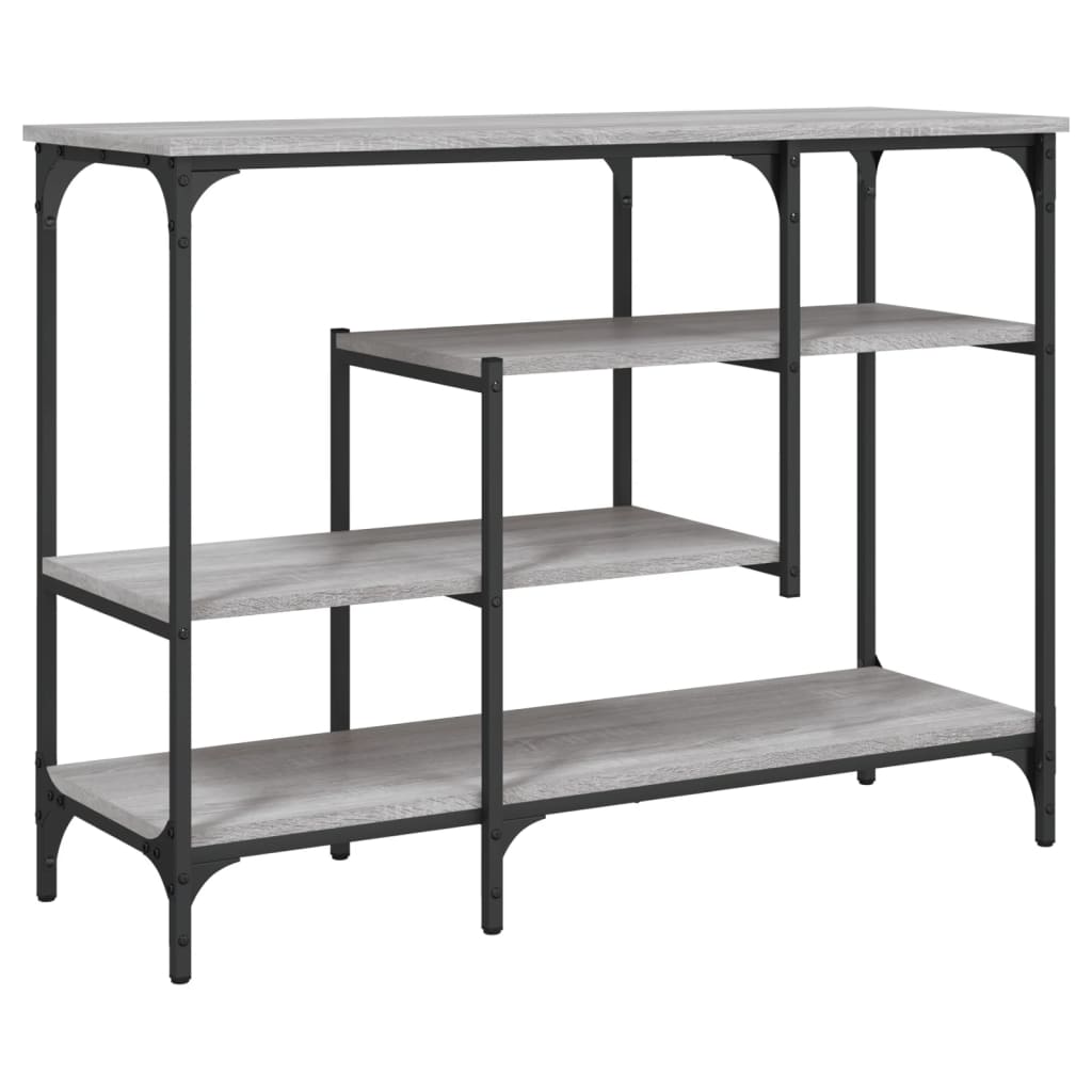 Măsuță consolă cu rafturi, gri sonoma, 100x35x75 cm GartenMobel Dekor