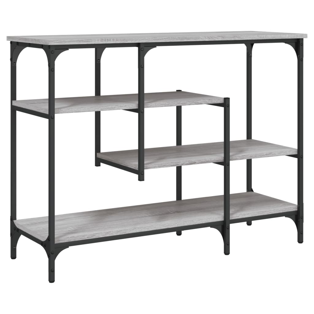 Măsuță consolă cu rafturi, gri sonoma, 100x35x75 cm GartenMobel Dekor