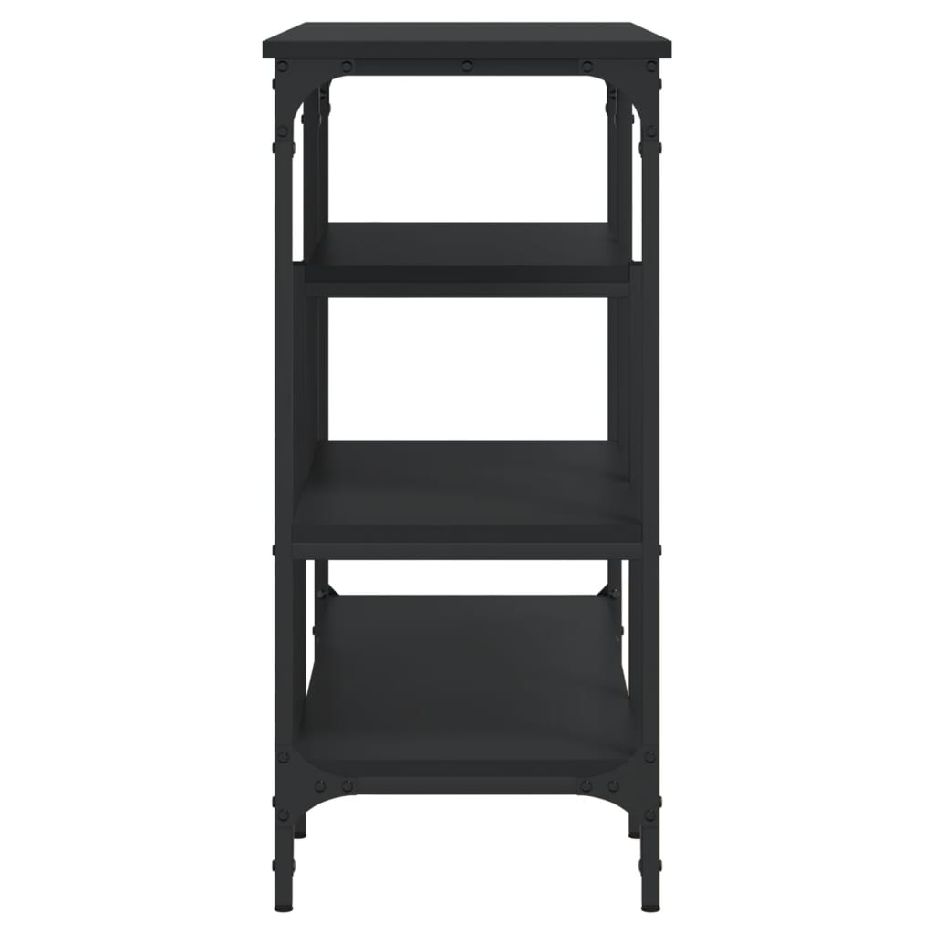 Măsuță consolă cu rafturi, negru, 100x35x75 cm GartenMobel Dekor