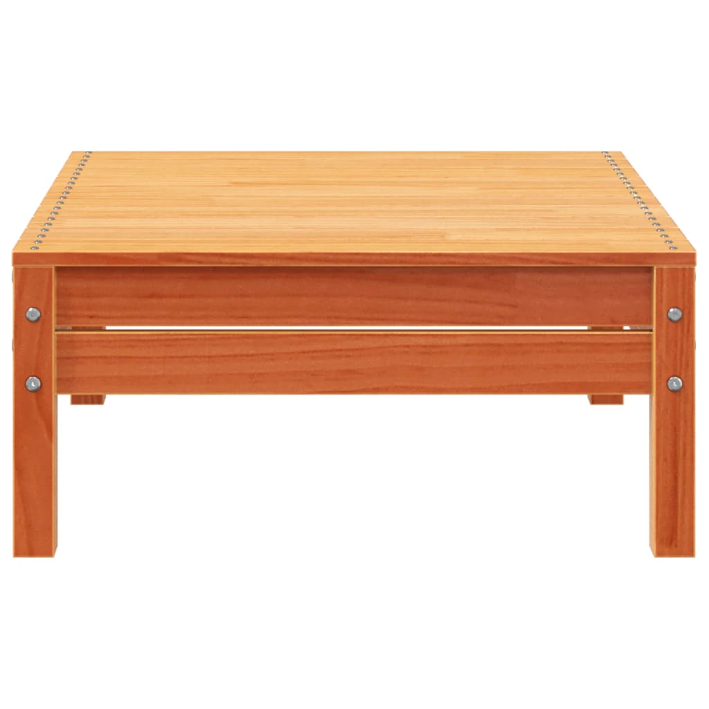 Canapea de grădină 3 locuri/taburet, maro ceruit lemn masiv pin GartenMobel Dekor