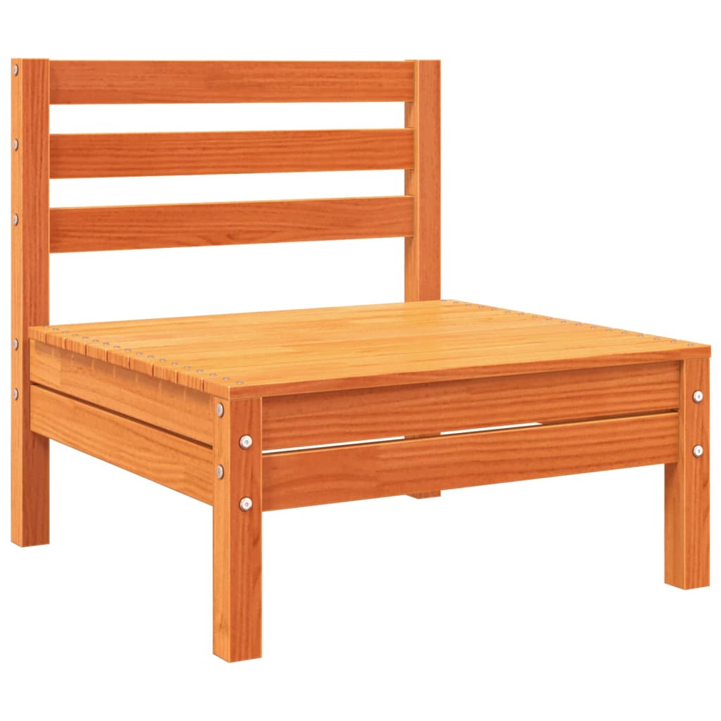 Canapea de grădină cu 3 locuri, maro ceruit, lemn masiv de pin GartenMobel Dekor