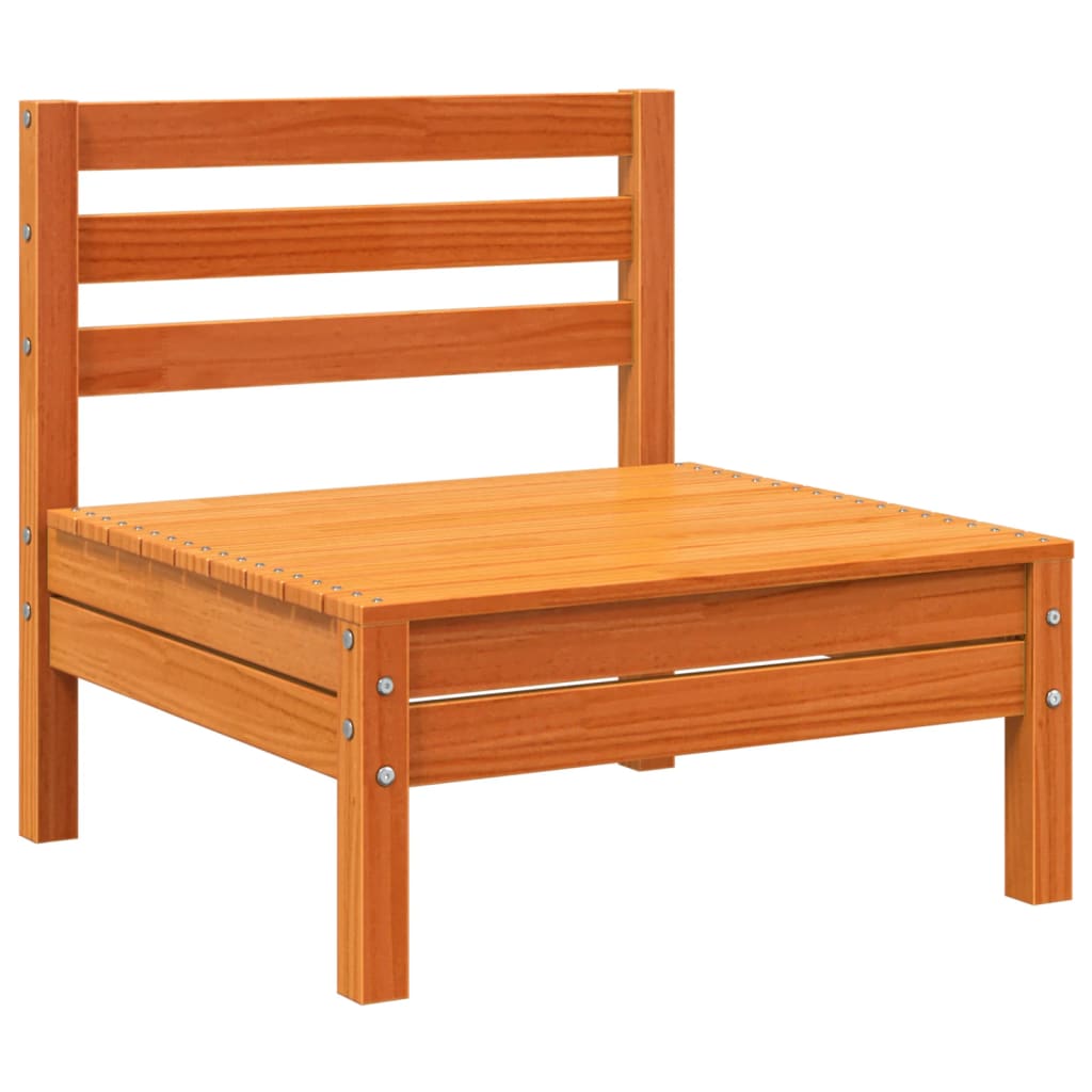 Canapea de grădină cu 3 locuri, maro ceruit, lemn masiv de pin GartenMobel Dekor