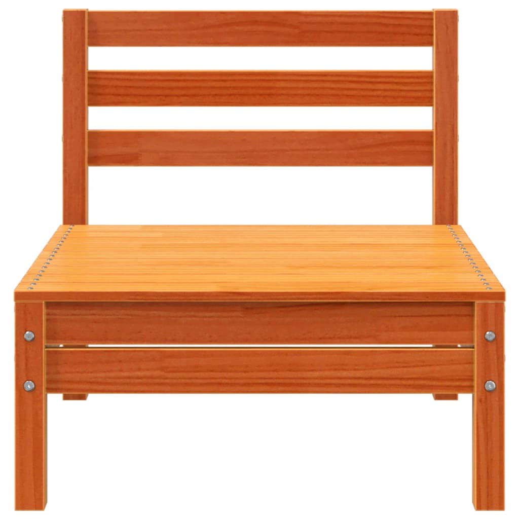 Canapea de grădină cu 3 locuri, maro ceruit, lemn masiv de pin GartenMobel Dekor