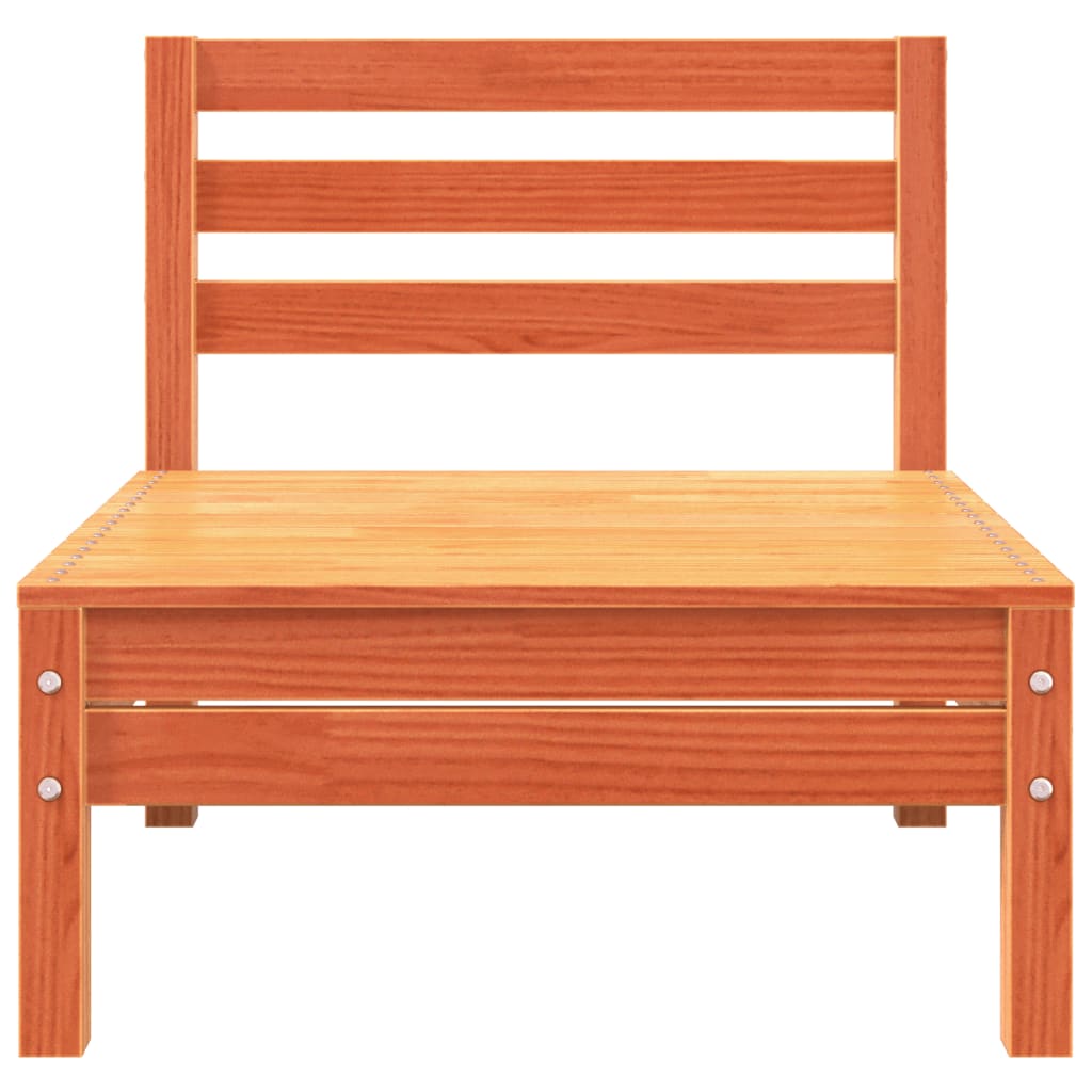 Canapea de grădină cu 3 locuri, maro ceruit, lemn masiv de pin GartenMobel Dekor