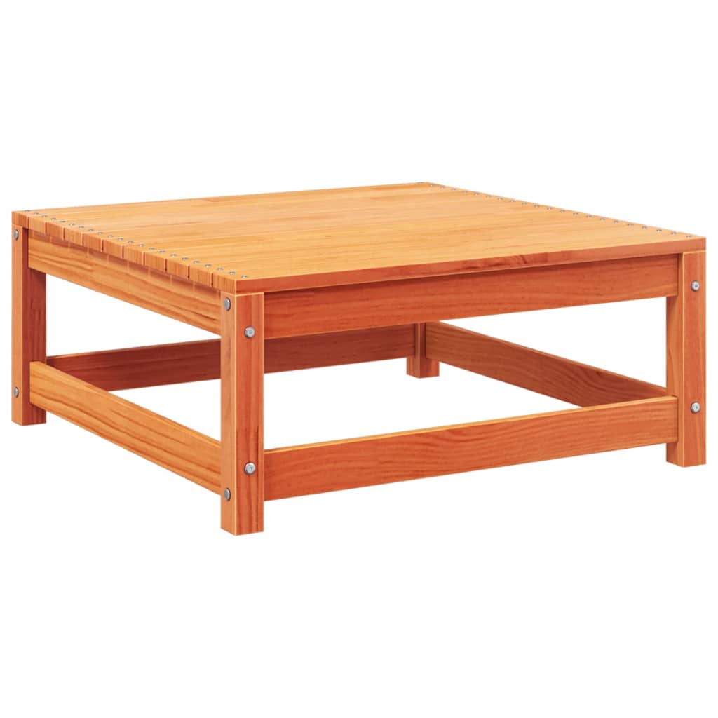 Canapea de grădină fără brațe cu taburet, maro ceruit GartenMobel Dekor