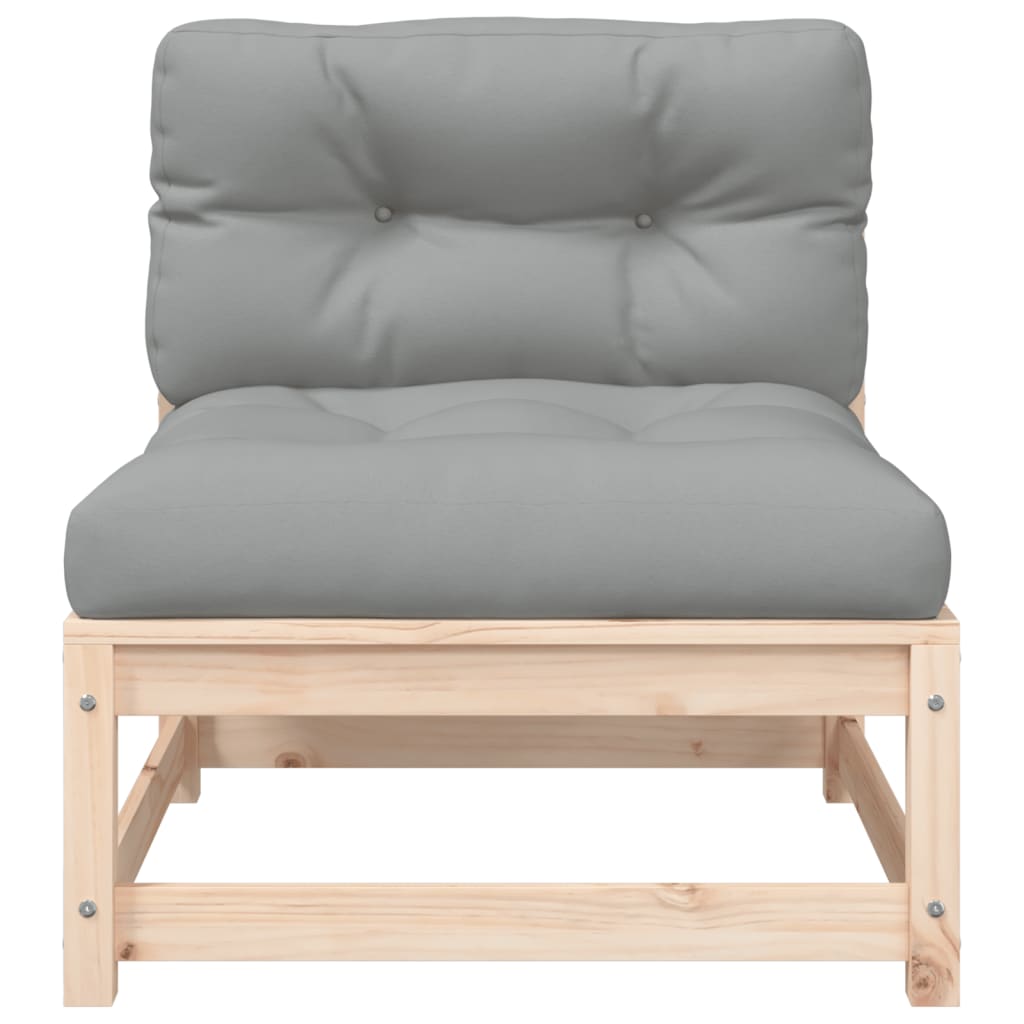 Canapea de grădină fără cotiere, cu perne, lemn masiv de pin GartenMobel Dekor