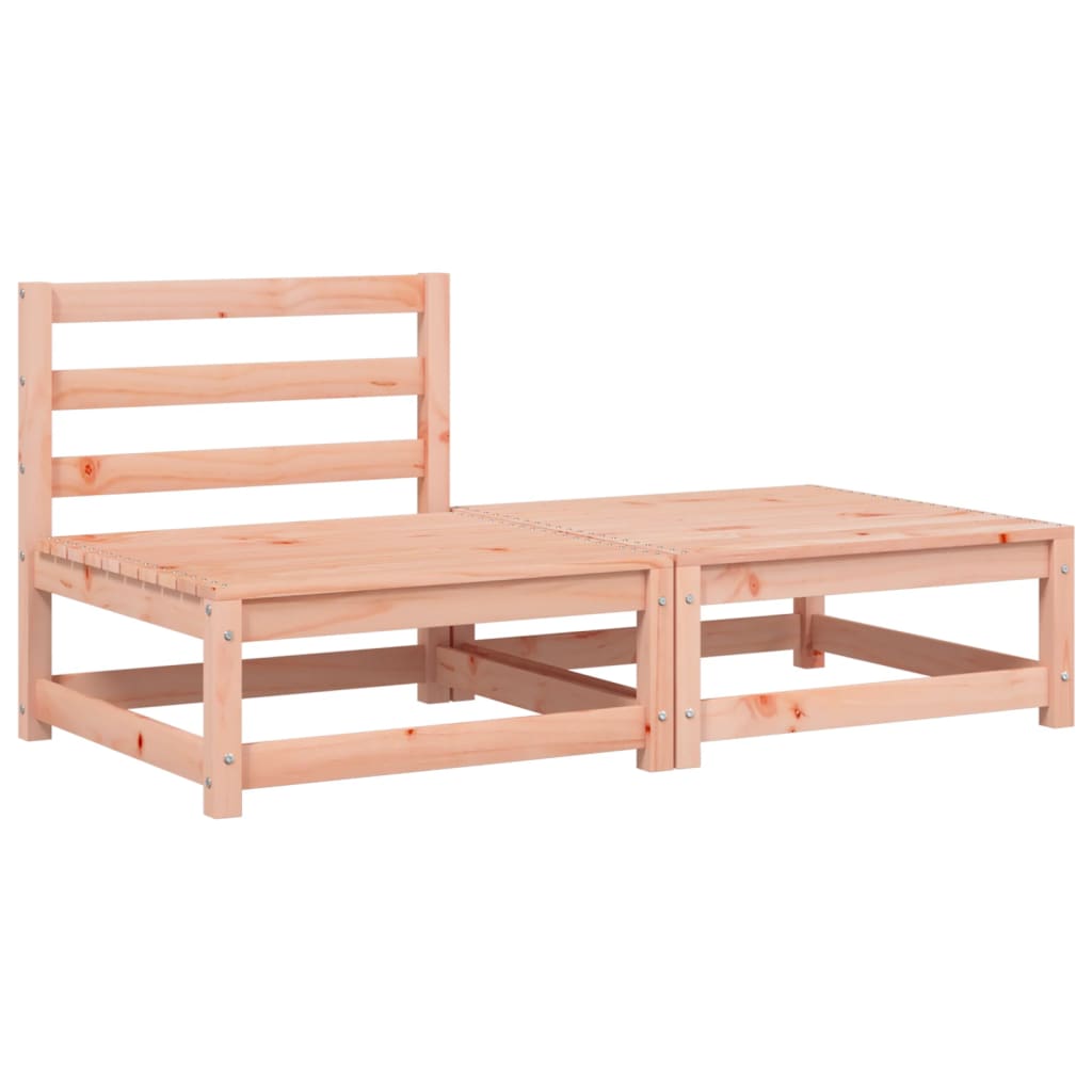 Canapea de grădină fără cotiere, cu perne și taburet GartenMobel Dekor