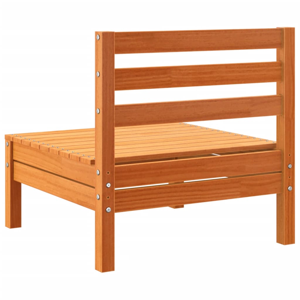 Canapea grădină fără cotiere 2 buc. maro ceruit, lemn masiv pin GartenMobel Dekor