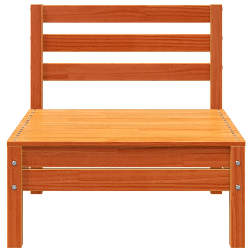 Canapea grădină fără cotiere 2 buc. maro ceruit, lemn masiv pin GartenMobel Dekor