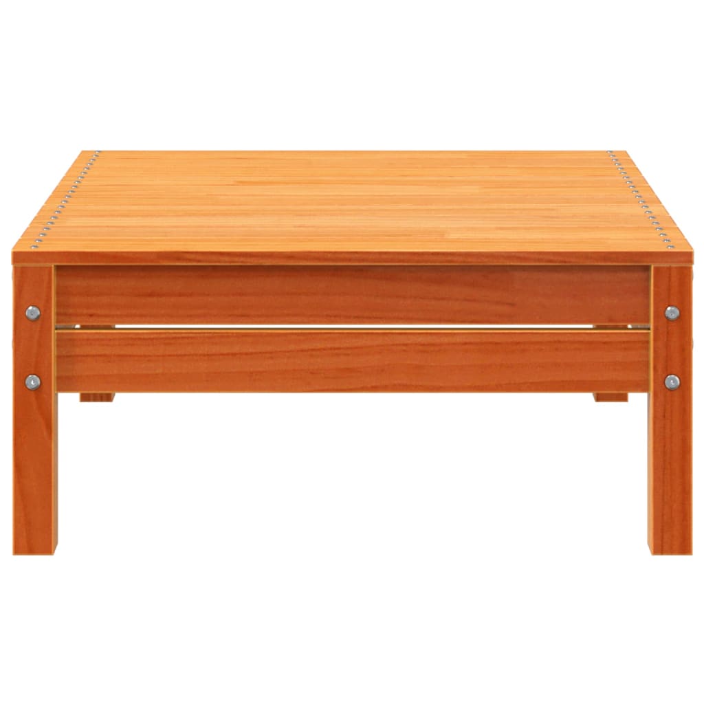 Taburet de grădină, maro ceruit, lemn masiv de pin GartenMobel Dekor