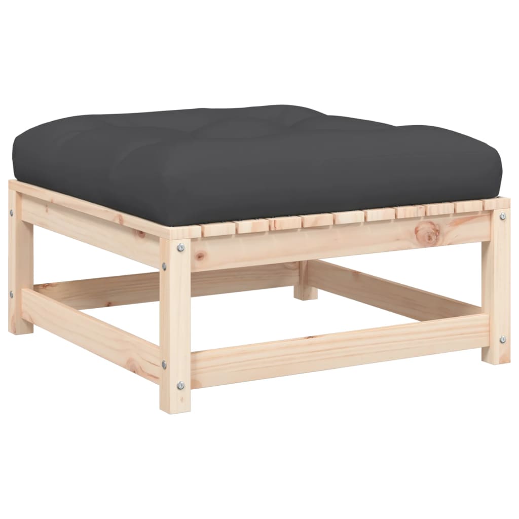 Taburete de grădină cu perne, 2 buc., lemn masiv de pin GartenMobel Dekor