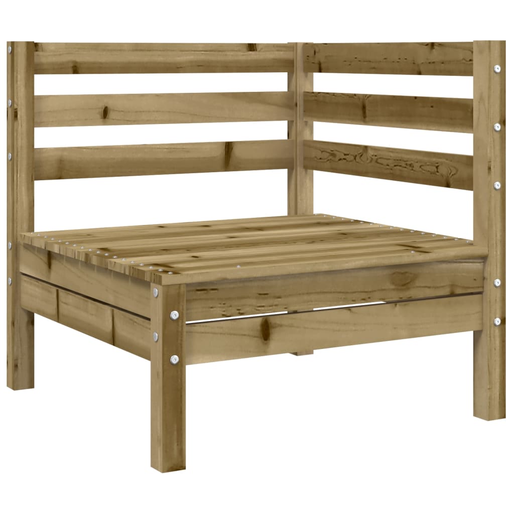 Canapea colțar de grădină cu perne, lemn de pin tratat GartenMobel Dekor