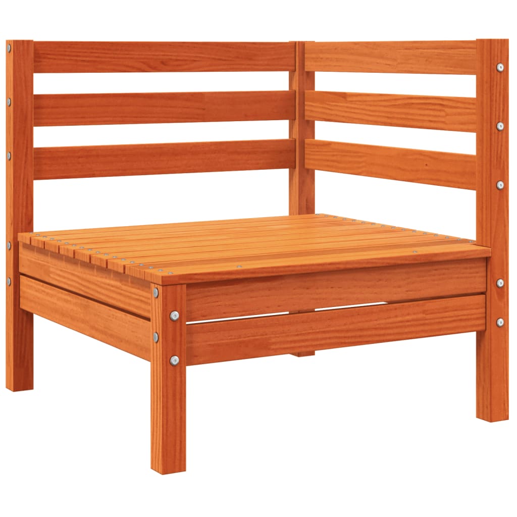 Canapea de colț cu perne pentru grădină, maro ceruit GartenMobel Dekor