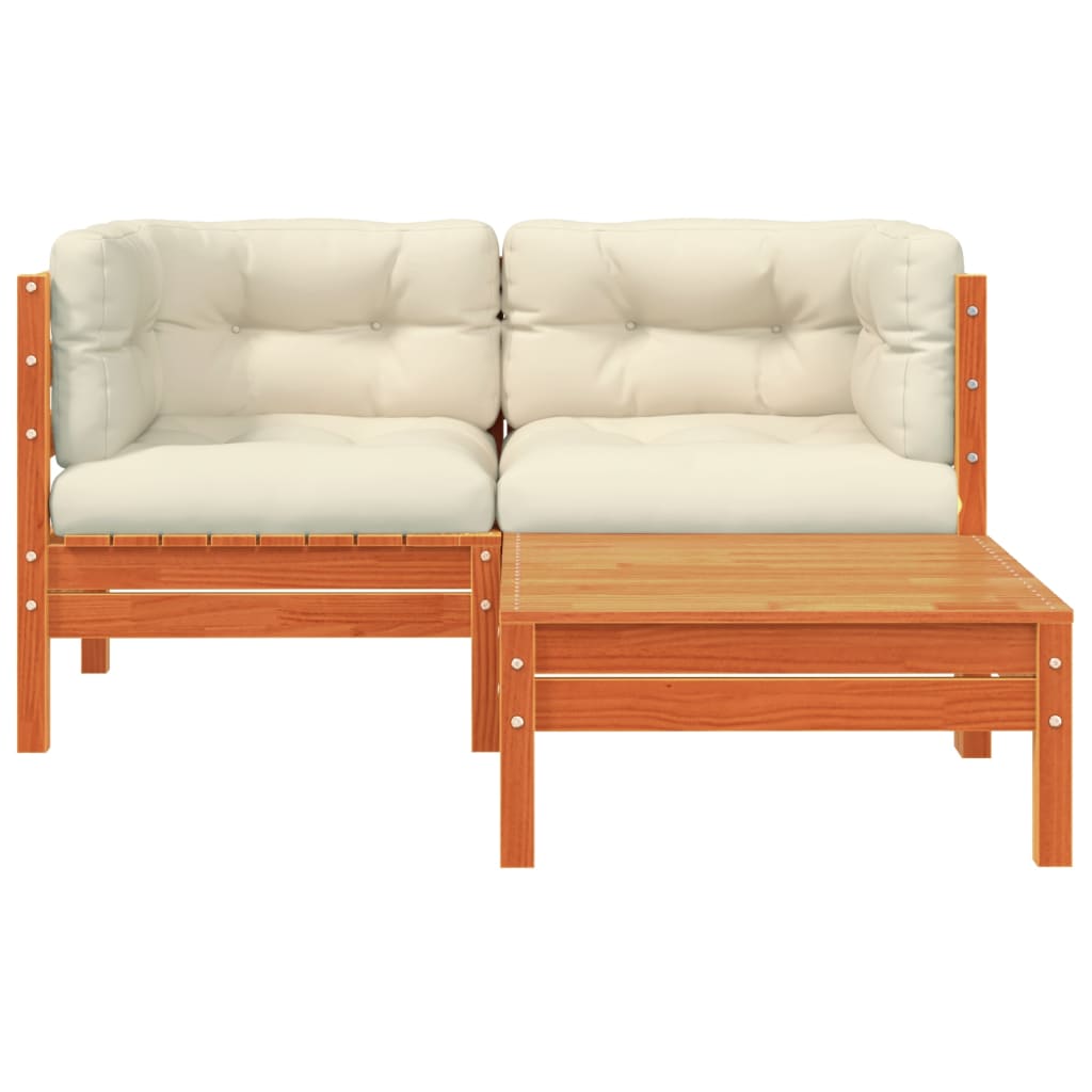 Canapea de grădină cu perne și taburet, 2 locuri GartenMobel Dekor