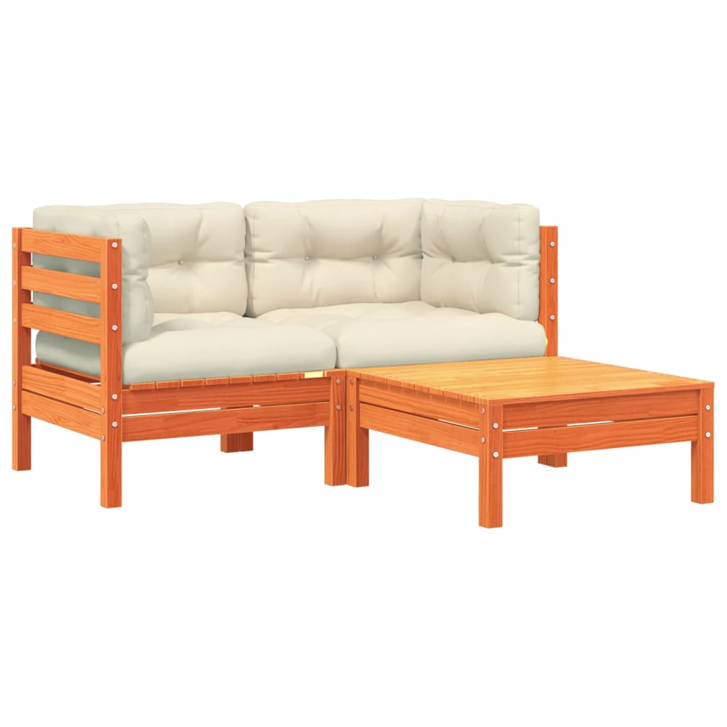 Canapea de grădină cu perne și taburet, 2 locuri GartenMobel Dekor