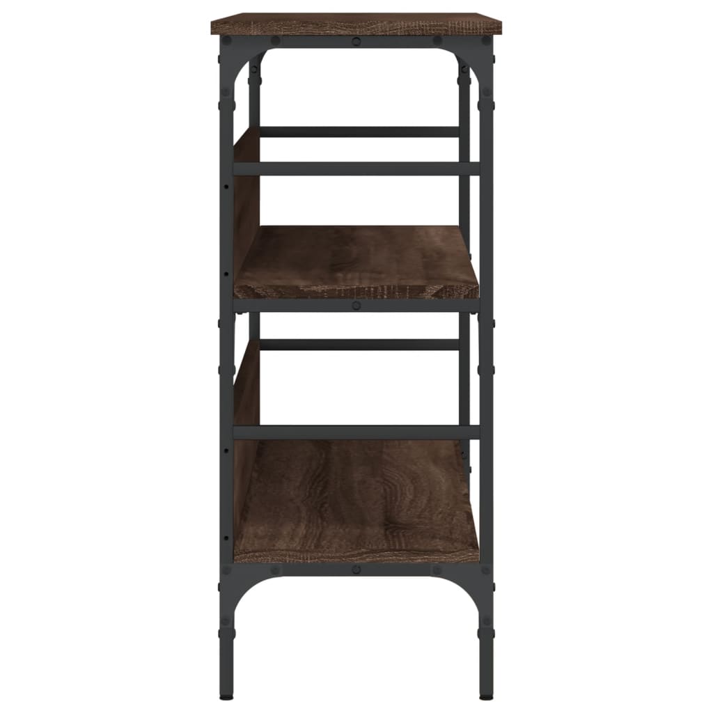 Măsuță consolă, stejar maro, 100x32x75 cm, lemn prelucrat GartenMobel Dekor