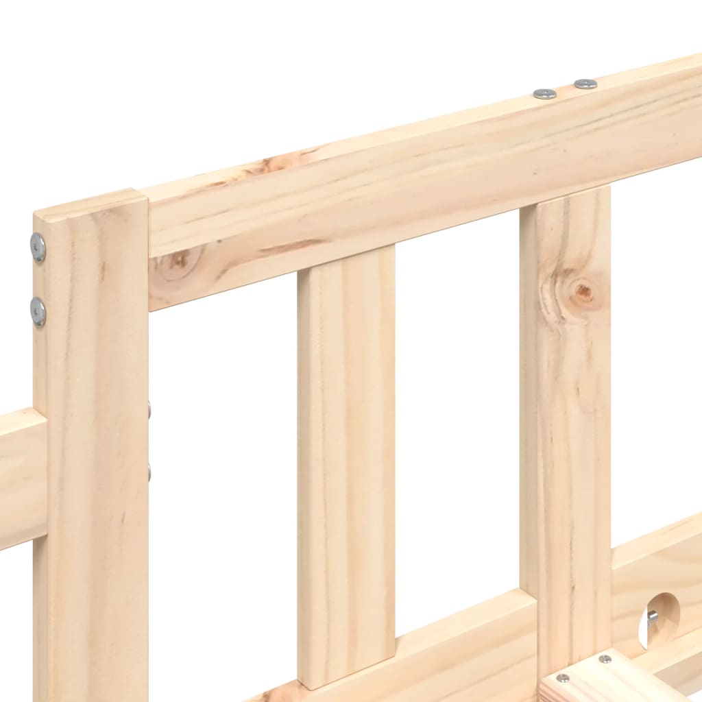 Pat de zi, gri, 90x190 cm, lemn masiv de pin GartenMobel Dekor