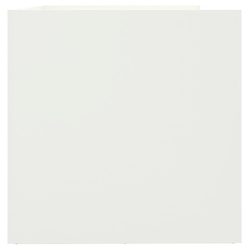 Jardinieră, alb, 62x47x46 cm, oțel laminat la rece GartenMobel Dekor