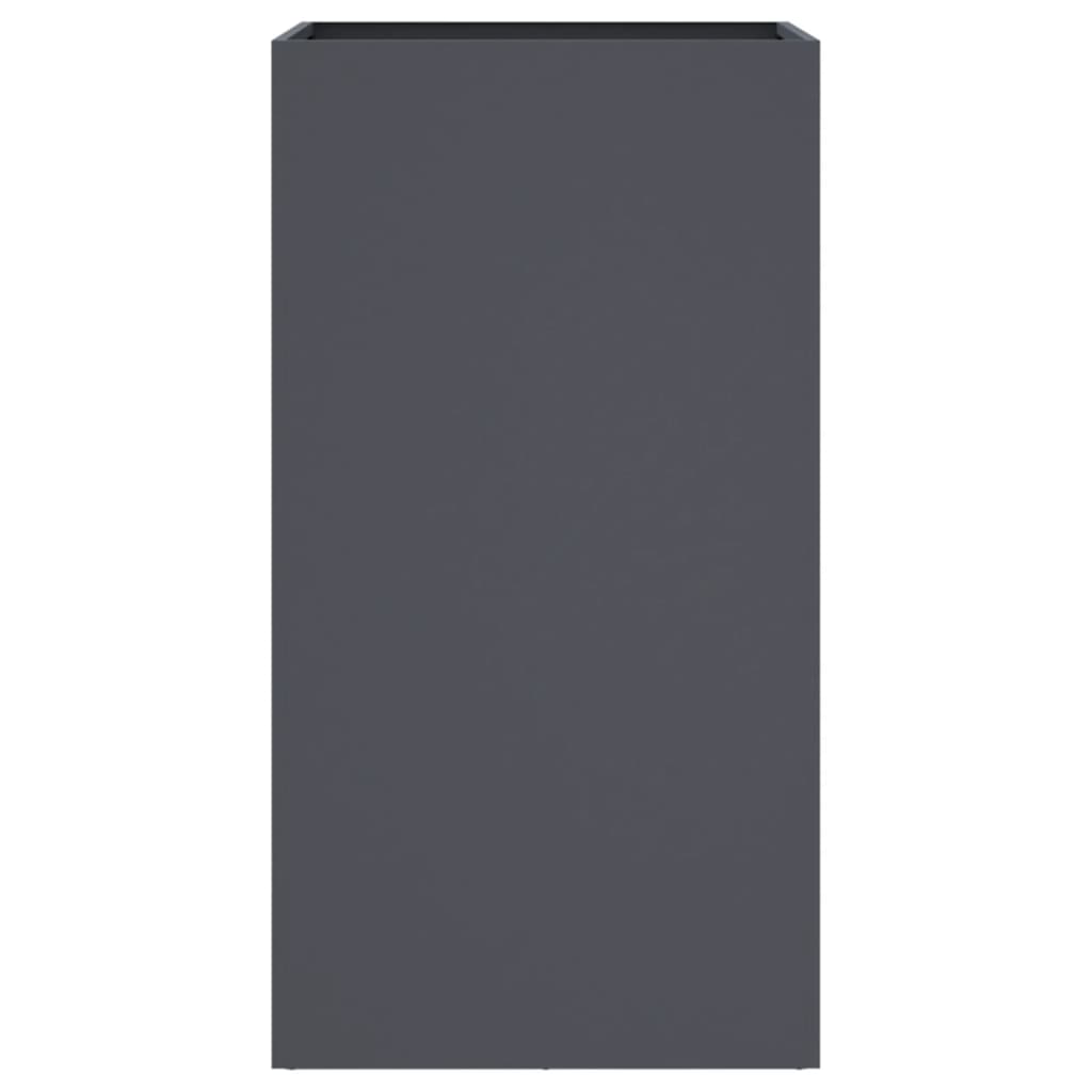 Jardinieră, antracit, 42x38x75 cm, oțel laminat la rece GartenMobel Dekor