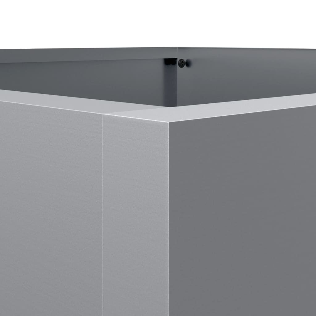 Jardinieră, argintiu, 42x38x75 cm, oțel galvanizat GartenMobel Dekor