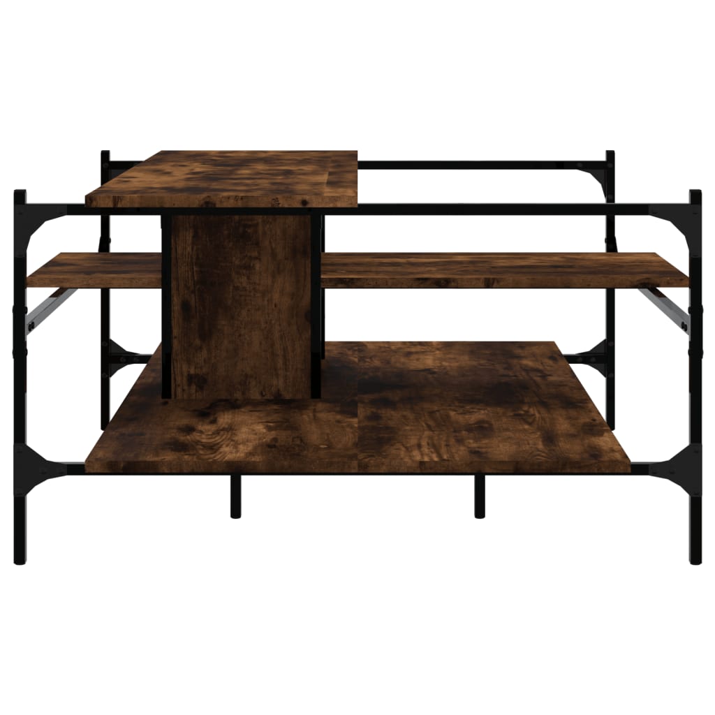 Măsuță de cafea, stejar fumuriu, 100x100x48,5cm, lemn prelucrat GartenMobel Dekor