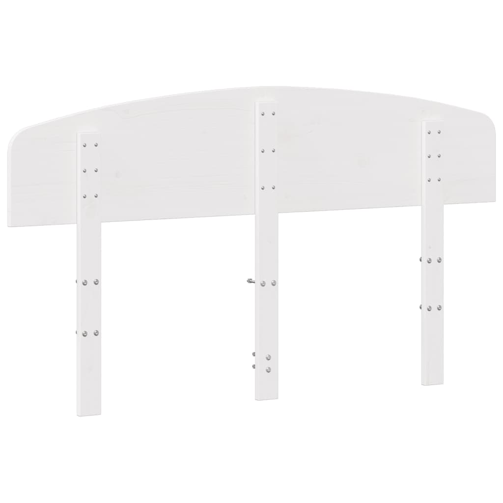 Tăblie de pat, alb, 150 cm, lemn masiv de pin GartenMobel Dekor