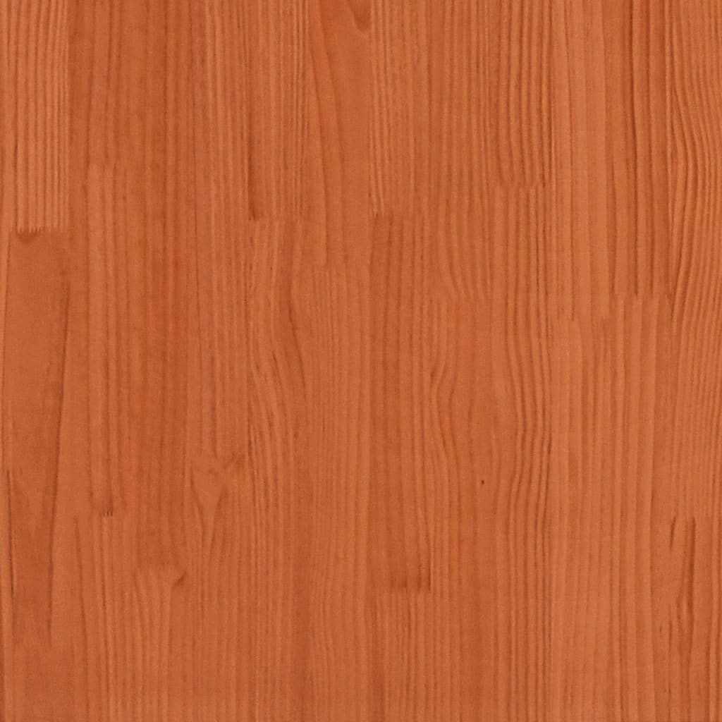 Cadru pat supraetajat cu birou, maro, 90x200 cm, lemn masiv pin GartenMobel Dekor