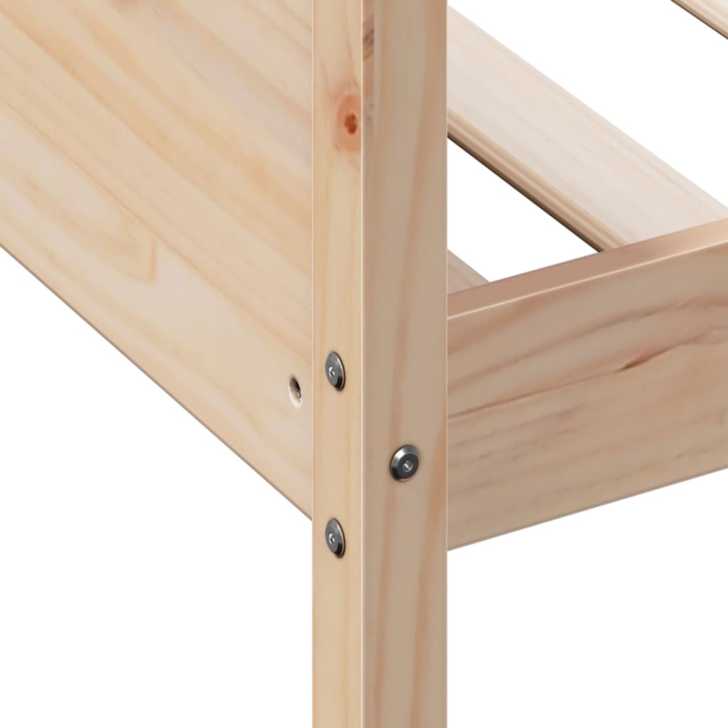 Pat de zi, gri, 90x190 cm, lemn masiv de pin GartenMobel Dekor