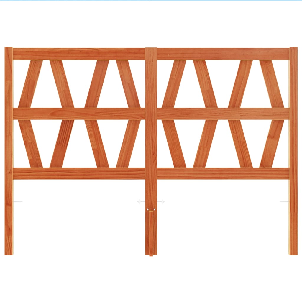 Tăblie de pat, maro ceruit, 135 cm, lemn masiv de pin GartenMobel Dekor