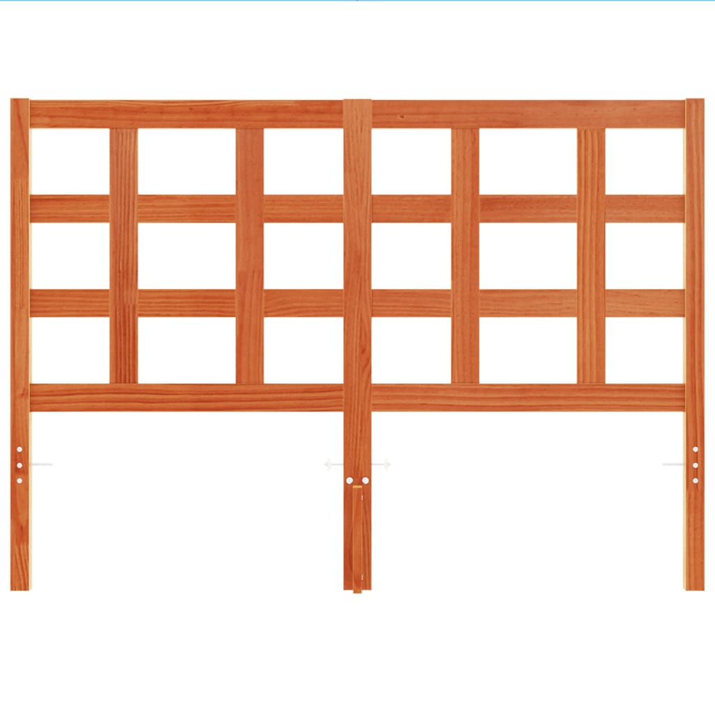 Tăblie de pat, maro ceruit, 135 cm, lemn masiv de pin GartenMobel Dekor