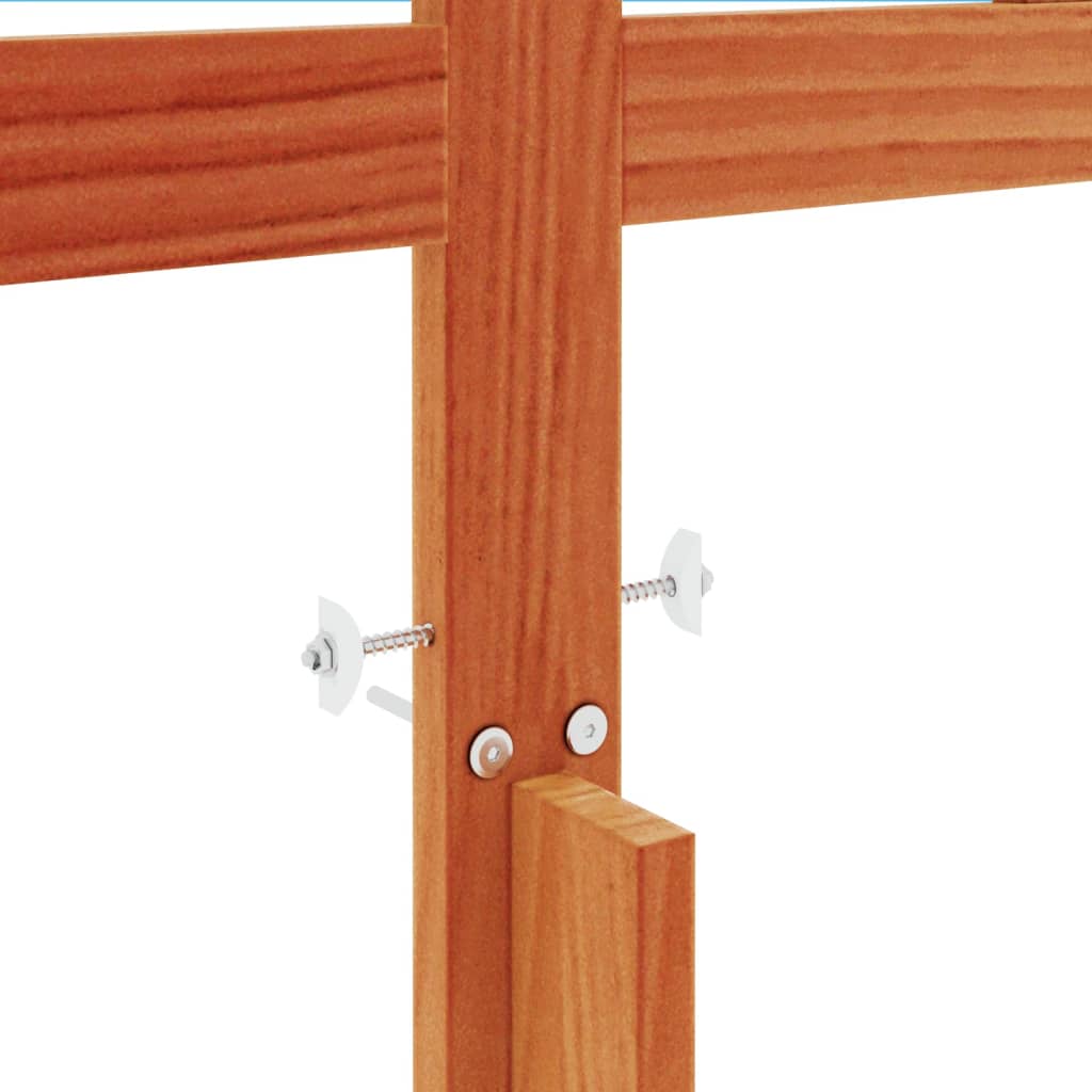 Tăblie de pat, maro ceruit, 135 cm, lemn masiv de pin GartenMobel Dekor