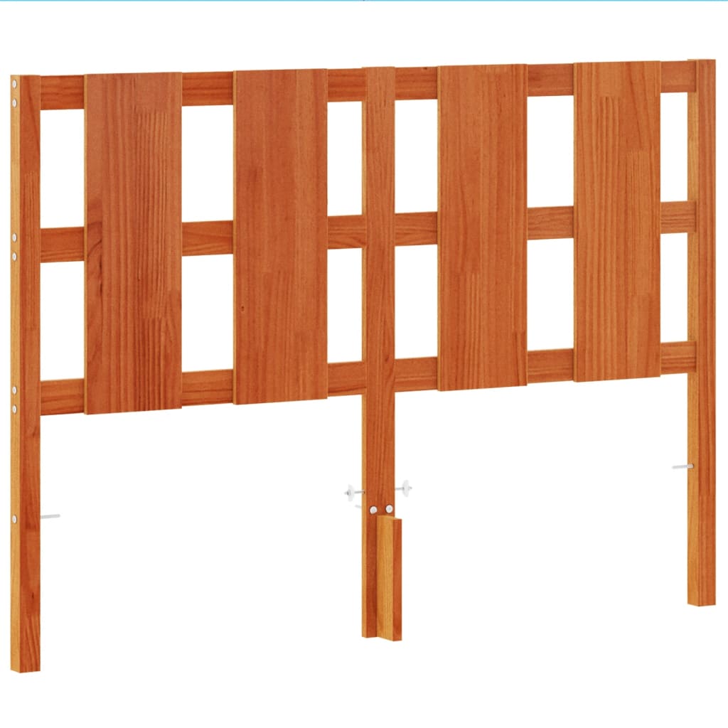 Tăblie de pat, maro ceruit, 135 cm, lemn masiv de pin GartenMobel Dekor