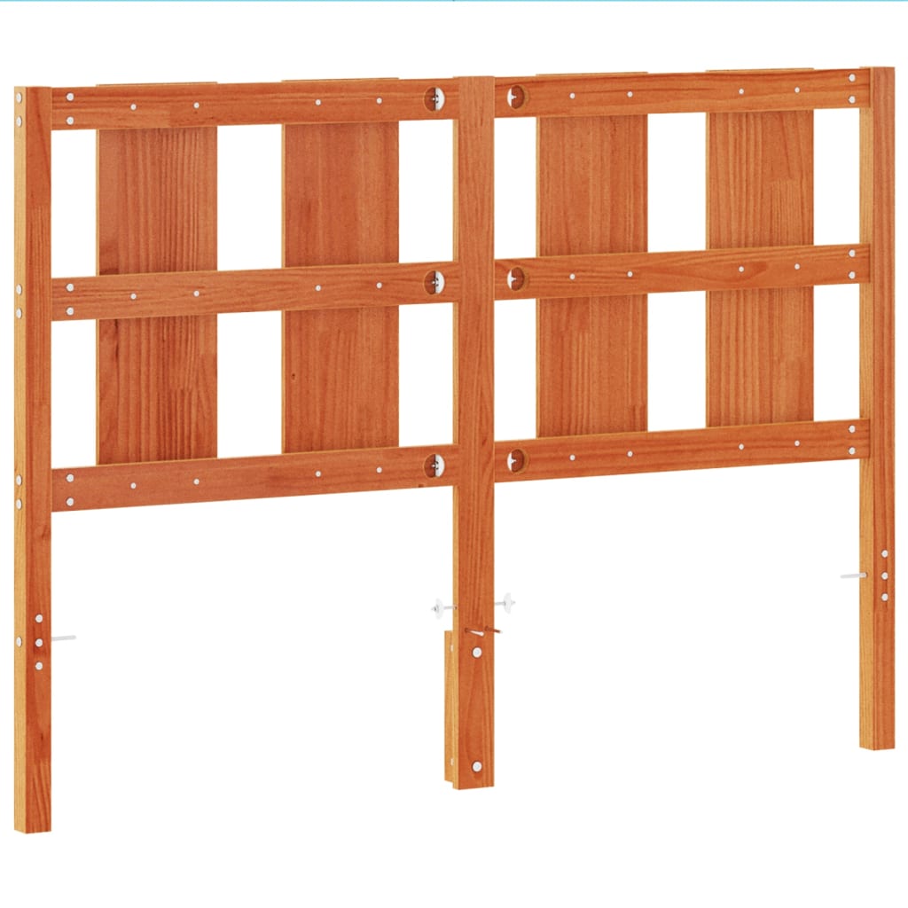 Tăblie de pat, maro ceruit, 135 cm, lemn masiv de pin GartenMobel Dekor