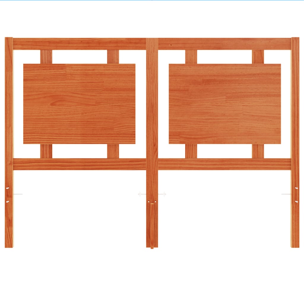 Tăblie de pat, maro ceruit, 135 cm, lemn masiv de pin GartenMobel Dekor